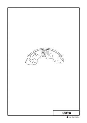 Колодки тормозные барабанные K3426 K3426 MK KASHIYAMA