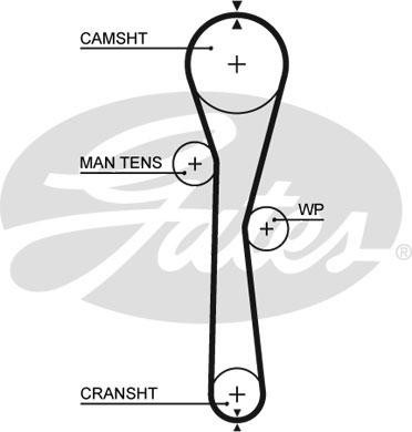 Комплект ремня ГРМ PowerGrip Kit K015577XS (7883-11281) K015577XS GATES