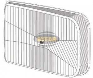 стекло фары!правое DAF F95 C11558R AYFAR