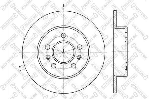 диск тормозной задний!\ Renault Laguna 1.8-3.0 92> 6020-3915-SX STELLOX