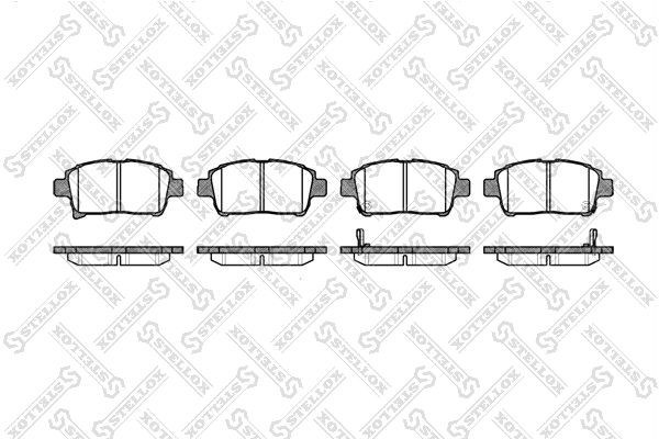 колодки дисковые п.!\ BYD, Toyota Corolla 1.4/1.6 WT-i 01-02 982-002-SX STELLOX