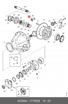 Сателлит дифференциала 1779528 SCANIA