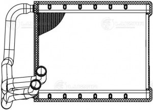 Радиатор отоп. для а/м Hyundai Elantra (06-) (LRh 0842) LRH 0842 LUZAR