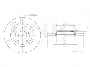 Диск тормозной передний BRD-20025 UNIO