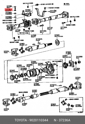TOYOTA 90201-10344 TOYOTA