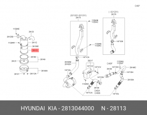 Фильтр воздушный HYUNDAI Porter OE 28130-44000 HYUNDAI KIA