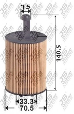 Фильтр масляный VW AUDI SKODA (1.9/2.0 TDI/2.3) JS ASAKASHI OE0033 JS ASAKASHI