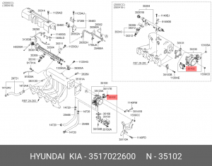 HYUNDAI ACCENT 2000> 3517022600 HYUNDAI KIA