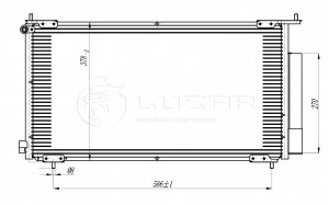 Радиатор кондиционера HONDA CR-V (05-) LUZAR LRAC23NL LUZAR