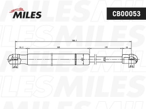 Упор газовый крышки багажника KIA CEED 07- универсал / 817701H520 CB00053 CB00053 MILES