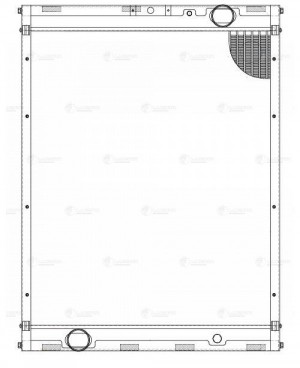 Радиатор охл. алюм. (тип Behr) LRC 07655 LUZAR