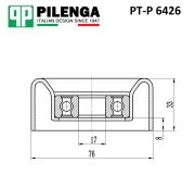 Ролик натяжителя ремня HYUNDAI/KIA SORENTO PT-P6426 PTP6426 PILENGA