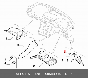 50500906 50500906 ПИН 50500906 FIAT