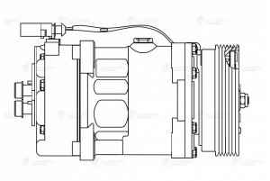 Компрессор кондиц. для ам Skoda Octavia (A4) (96-),VW Golf IV (96-) (LCAC 1810) LCAC 1810 LUZAR