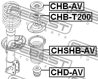 Подшипник опоры амортизатора CHEVROLET AVEO I/II CHB-T200 CHB-T200 FEBEST