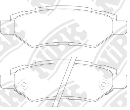 Колодки тормозные CADILLAC CTS (08-11) задние (4шт.) NIBK PN51007 NIBK