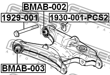 Болт с эксцентриком BMW 3 F34 GT 2012-2016 1929-001 1929-001 FEBEST