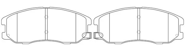 Колодки тормозные передние CHEVROLET CAPTIVA/OPEL ANTARA 2.0D/2.4/3.2 07- BP5206 BP52068 SB NAGAMOCHI