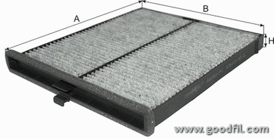 Фильтр салона угольный AG353CFC AG 353 CFC GOODWILL