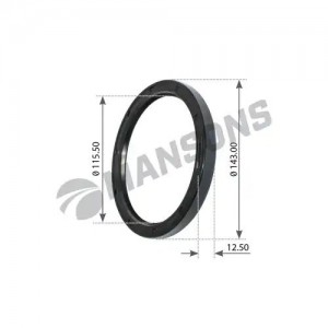 Сальник передней ступицы Scania 117.47*142.87*12.7 100703 MANSONS