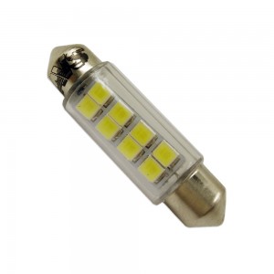 к-т ламп! светодиодных SV038 T11, белый (SV8.5) 8SMD 2835, 39 мм, блистер 2шт\ A07048S AVS