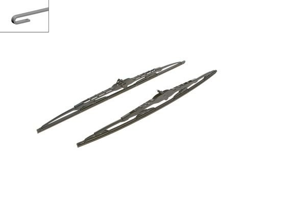 Щетка стеклоочистителя 550/530мм комплект Twin Spoiler BOSCH 3 397 001 582 BOSCH