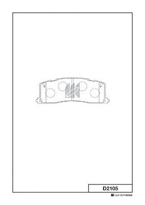 Колодки тормозные дисковые задн. Toyota Previa 2.4i & 4WD 90-00 D2105 D2105 MK KASHIYAMA
