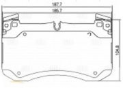 Колодки торм. Mercedes GLE (V167/C167) (18-) диск. перед. т/с Brembo (AMG) (PF 2 PF2252 TRIALLI