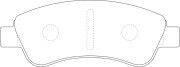 Колодки тормозные передние CITROEN C4 03-/PEUGEOT 307/PARTNER 1.4/1.6 -ESP BP421 BP42182 SB NAGAMOCHI