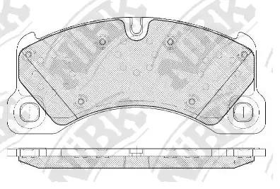 Колодки тормозные VW Touareg (10-) PORSCHE Cayenne,Panamera передние (4шт.) NIBK PN0529 NIBK