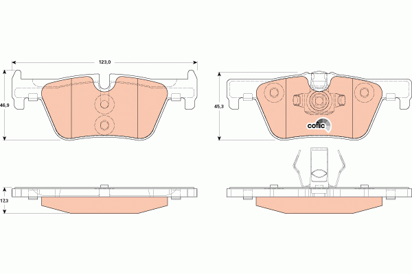 BMW 1-СЕРИЯ (F20,F21) 3-СЕРИЯ (F30,F31) PF4139 - с датчиком GDB1919 TRW