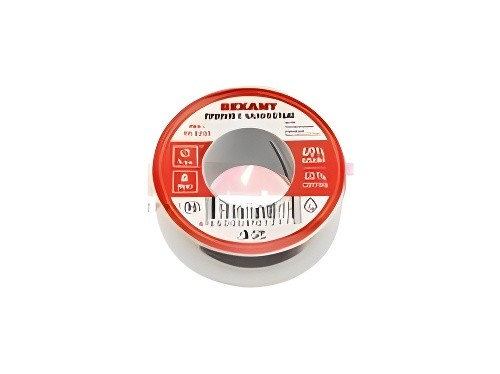 припой! с канифолью 100г, d1мм, (олово 60%, свинец 40%), катушка, блистер 09-3203 REXANT