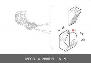 41288819 CHOCK HOLDER 41288819 IVECO