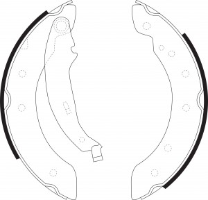 колодки барабанные!\ Renault Laguna 1.6i-1.9TD 97-01/Logan 1.4-1.6 04> BS41602 SB NAGAMOCHI