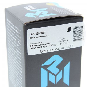 Фильтр масляный CHEVROLET Aveo (08-) OPEL Astra H,J (09-) (1.6/1.8) MEGAPOWER 100-23-008 MEGA POWER