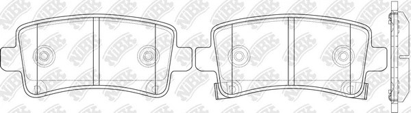 Колодки тормозные дисковые OPEL INSIGNIA 08-/SAAB 9-5 10-)  PN0840 PN0840 NIBK