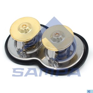 Термостат SCANIA 2,3,4 series сдвоенный (80град.) SAMPA 044.255 SAMPA