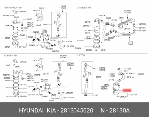 Фильтр воздушный MOBIS 2813045020 2813045020 HYUNDAI KIA