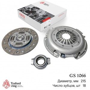 комплект сцепления! D=215мм, с выж. подш.\ Nissan Almera Classic 1.6i 06> GS1066 TRAFORD RING
