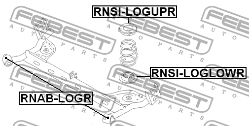 Проставка пружины задн верхняя RENAULT LOGAN RNSI-LOGUPR RNSI-LOGUPR FEBEST