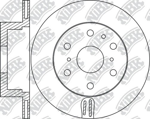 Диск тормозной CHEVROLET Tahoe задний (1шт.) (ACDelco Professional) NIBK RN1757 NIBK