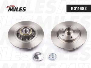 Диск тормозной задний с подшипником, с кольцом ABS RENAULT KANGOO 08- K011682 K011682 MILES