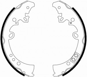 Колодки тормозные TOYOTA Fortuner (04-) задние барабанные (4шт.) TEXTAR 91066300 TEXTAR