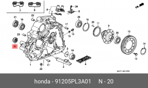 сальник переднего привода! 35x56x8/11.5\ Honda Accord/Civic/CRV 1.3-2.2 88> 91205PL3A01 HONDA