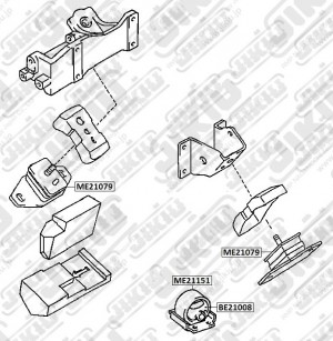 Катридж опоры двигателя  TOYOTA Dyna LY1## Jan 95 Jan 1 BE21008 BE21008 JIKIU