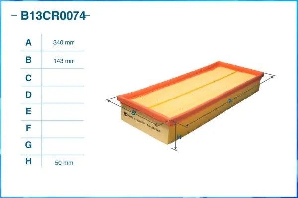 Фильтр воздушный B13CR0074 B13CR0074 CWORKS