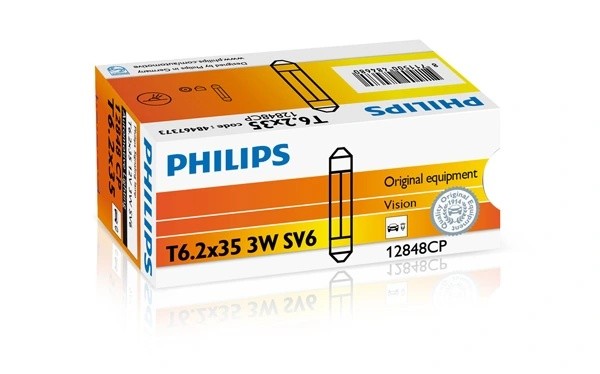 Лампа 12V C3W SV6 PHILIPS 12848CP PHILIPS