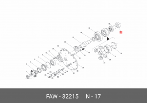 Подшипник конический роликовый 32215 МОД 32215 FAW