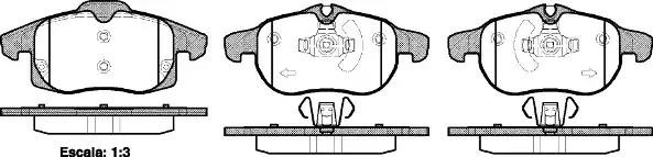 888 40 [1605136] !колодки дисковые п.\ Opel Vectra 1.6-2.0/1.9CDTi 02>, Saab 9-3 088840 REMSA