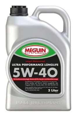6328 Meguin Синт-ое мот.масло Megol Motorenoel Ultra Performance Longlife 5W-40  6328 MEGUIN